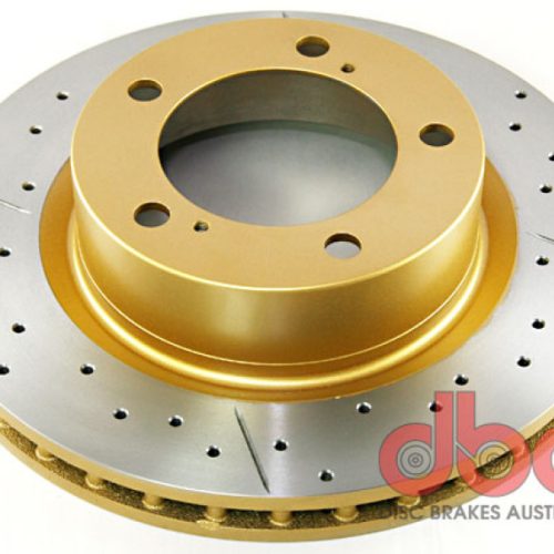 DBA X Street Series Front Drilled and Slotted Rotor for Toyota Land Cruiser 200 Series 2007-16 - Premium Replacement - Image 3