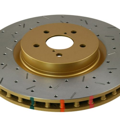 DBA 4000 Series XS Brake Rotor for Subaru Impreza 2004-2014 Front Drilled and Slotted Premium Replacement