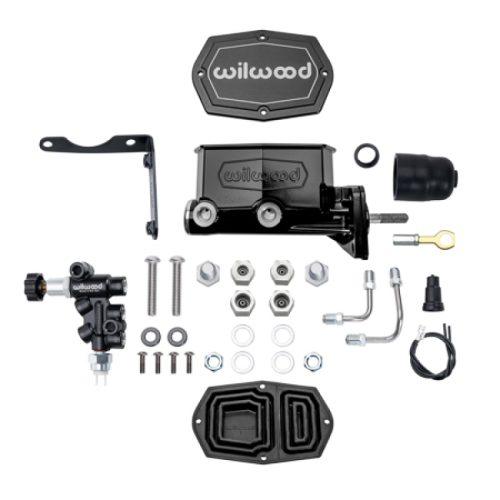 261-17319-BK Wilwood Compact Tandem Master Cylinder Aluminum 1.00-inch Bore for Mopar Drop-in