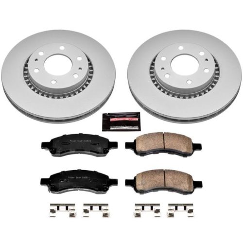 2006-2009 Saab 9-7x, 2006 Chevrolet Trailblazer, GMC Envoy XL Heavy-Duty Brake Rotor and Ceramic Pad Assembly - Premium Replacement