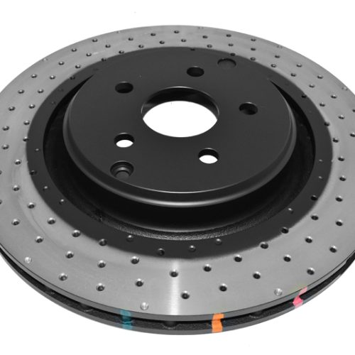 DBA 4000 Series XS Gold Drilled Rotor for Chevrolet Camaro and Cadillac CTS 2011-18 - Premium Replacement - Image 2