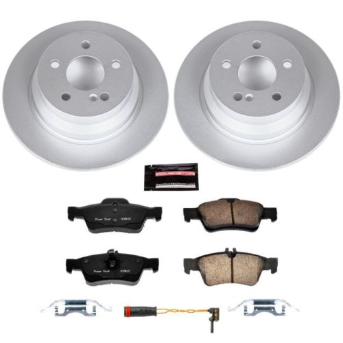 2004-2016 Mercedes-Benz E250 Rear Brake Rotors and Carbon-Fiber Ceramic Brake Pads - Heavy-Duty Performance Replacement