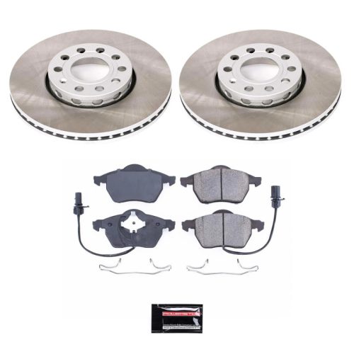 2000-'2005 Volkswagen Passat Front Semi-Coated Rotor Brake Assembly - Heavy-Duty Premium Replacement