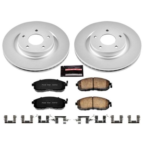 2007-2013 Nissan Altima Front Z17 Evolution Geomet Coated Brake Rotor and Ceramic Pad Assembly - Premium Replacement