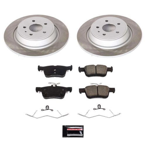 2017-2019 Ford Escape Rear Heavy-Duty Semi-Coated Rotor Brake Assembly - Premium Replacement