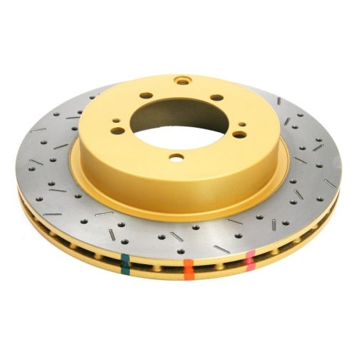 DBA 4000 Series Rear Drilled & Slotted Rotor for Mitsubishi Lancer 2003-06 - Premium Replacement - Image 3