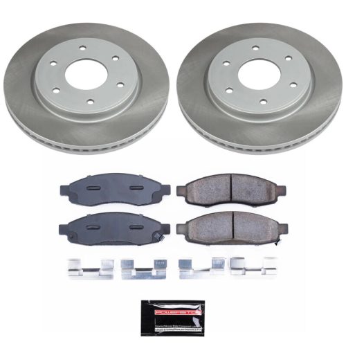 2006-2007 Nissan Titan & Infiniti QX56 Front Semi-Coated Rotor Brake Assembly - Heavy-Duty Fleet Replacement