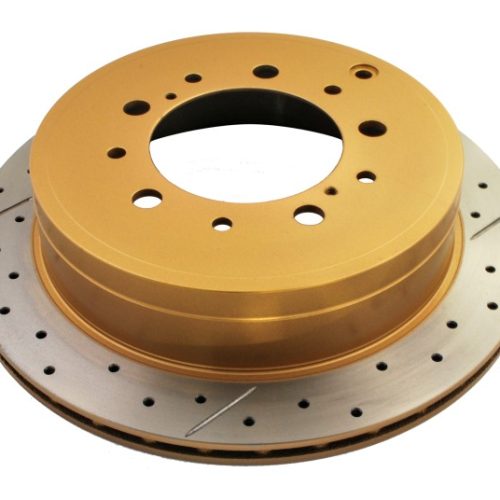 DBA Street Series Rear Cross Drilled and Slotted Rotors for Toyota Land Cruiser and Tacoma 2007-11 - Premium Replacement - Image 6