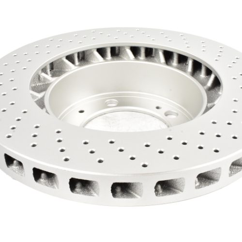 DBA Street Series OE Cross Drilled and Slotted Rotor for Porsche 911 1994-96 Front Left - Premium Replacement - Image 3