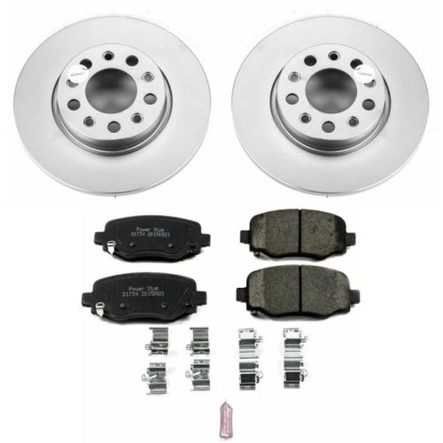 2015-2016 Jeep Renegade & Fiat 500X Heavy-Duty Brake Rotor and Ceramic Pad Assembly - Premium Replacement
