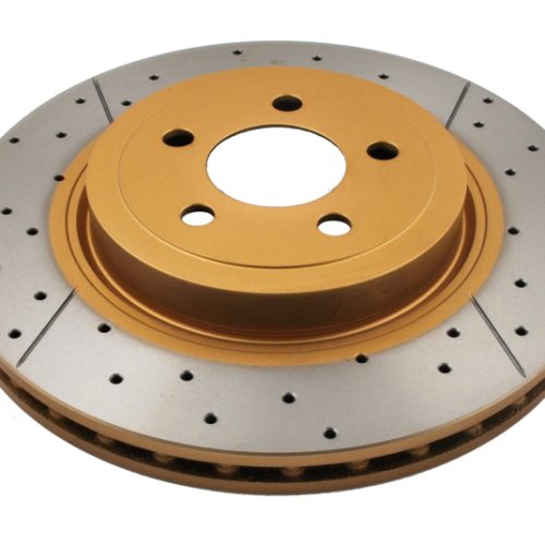 DBA Street Series Cross Drilled and Slotted Front Rotor for 2010 Chrysler 300, Dodge Challenger and Charger - Premium Replacement - Image 3