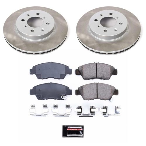 1994-2008 Honda Civic, Civic del Sol, and Fit Front Semi-Coated Rotor Brake Assembly - Premium Replacement