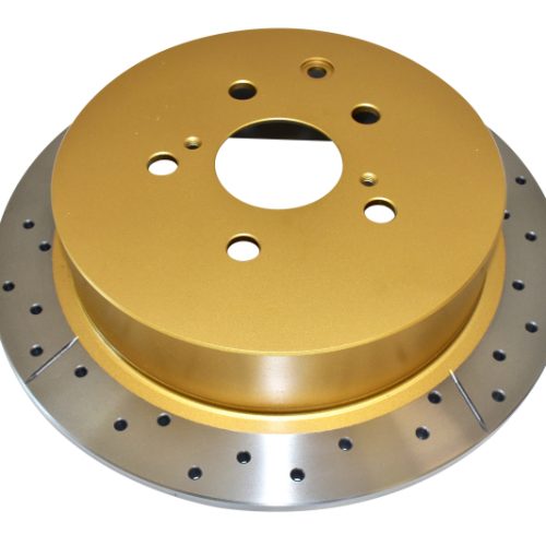 DBA Street Series Cross Drilled and Slotted Brake Rotor for Toyota Sienna and Lexus RX350 '11-'13 - Premium Replacement - Image 2