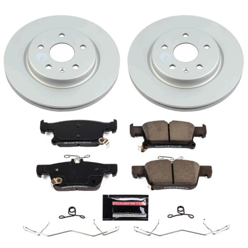 2019-2020 Buick Envision Rear Z17 Coated Brake Rotor and Ceramic Brake Pad Assembly - Premium Replacement