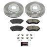 2014-2017 Mazda 6 Front Semi-Coated Rotor Brake Kit with Ceramic Brake Pads - Heavy-Duty Fleet Replacement