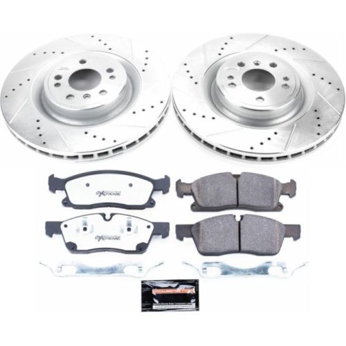 2012-2015 Mercedes-Benz ML350 & 2016 Mercedes-Benz GLE300d Front Z36 Truck & Tow Brake Kit with Drilled & Slotted Rotors - Premium Heavy-Duty Replacement
