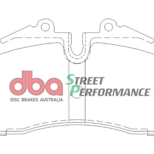 DBA Street Performance Brake Pads for Porsche 928 1986-1991 - Front Replacement for Performance and Daily Driver Vehicles