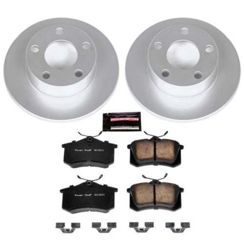 2004-2005 Volkswagen Passat Rear Z23 Evolution Sport Coated Brake Rotor and Carbon-Fiber Ceramic Brake Pad Assembly - Premium Replacement