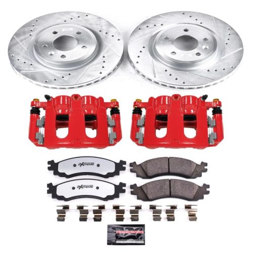 2010 Ford Taurus Front Z36 Truck & Tow Brake Upgrade Kit with Drilled & Slotted Rotors - Premium Replacement