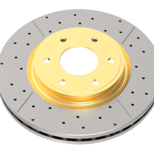 DBA Street Series Rear Drilled and Slotted Rotor for Land Rover Range Rover Sport 20014-18 - Premium Replacement