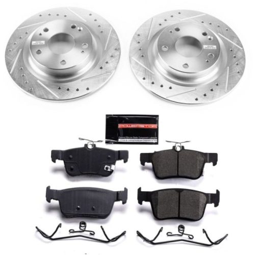 2017-2020 Honda Civic Rear Z23 Evolution Sport Brake Kit - Premium Heavy-Duty Drilled & Slotted Rotor Performance Upgrade