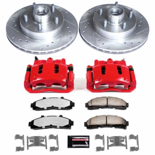 1995-1997 Ford Ranger Front Z36 Truck & Tow Brake Upgrade Kit with Drilled & Slotted Rotors - Premium Heavy-Duty Replacement