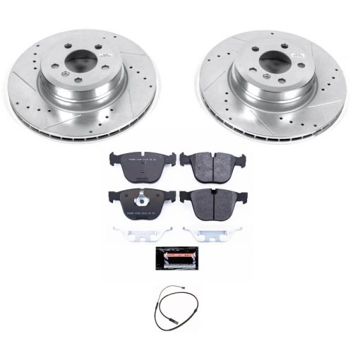 2019 BMW X6 Rear Track Day Brake Kit with Premium Coated Solid Face Rotors and High-Performance Ceramic Pads - Premium Replacement