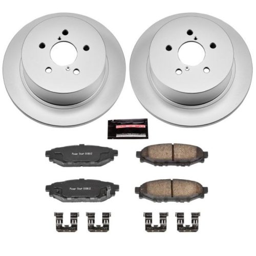 2005-2009 Subaru Legacy Rear PowerStop Z17 Evolution Geomet Coated Brake Rotor & Ceramic Pad Assembly - Premium Replacement