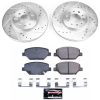 2017-2018 Buick Envision Front Z23 Evolution Sport Brake Kit with Drilled & Slotted Rotors - Premium Replacement