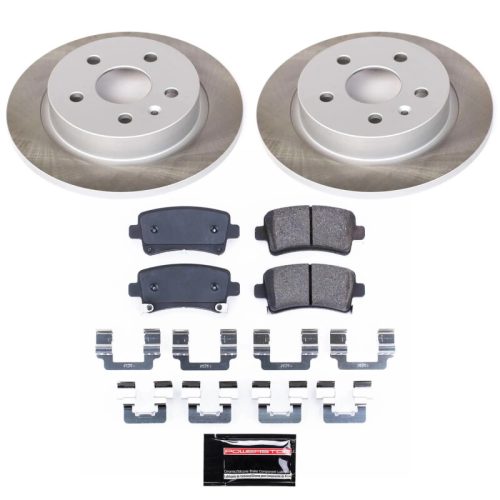 2011-2015 Buick Regal, 2013-2015 Chevrolet Malibu Rear Semi-Coated Rotor Brake Assembly - Premium Replacement