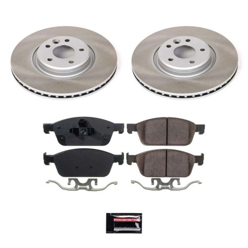 2013-2018 Ford Escape & Transit Connect Front Semi-Coated Rotor Brake Assembly - Premium Replacement