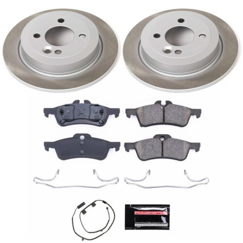 2002-2006 Mini Cooper Rear Semi-Coated Rotor Brake Assembly - Premium Replacement
