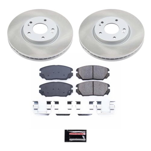 2006-2010 Hyundai Sonata Front Semi-Coated Rotor Brake Assembly - Premium Replacement