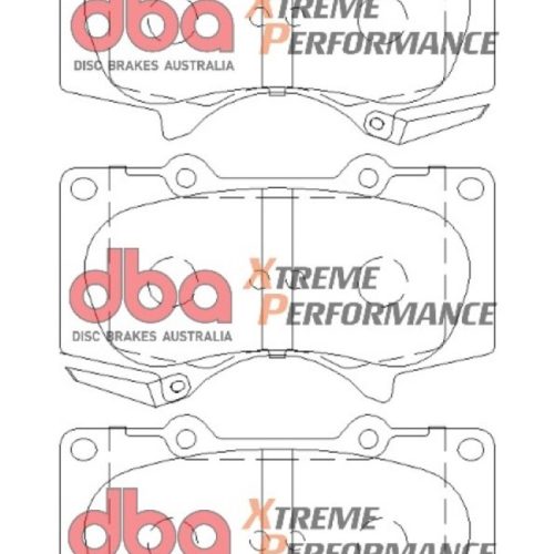 DBA XP650 Heavy Duty Brake Pads for Toyota Tundra Sequoia 4Runner and Tacoma 2003-10 - Premium Replacement
