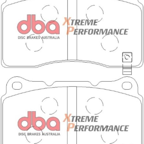 DBA XP Series Brake Pads for Mitsubishi Lancer 2004-2006 and Ford Mustang 2011 - Heavy-Duty High-Performance Friction Brake Pad Assembly
