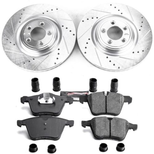 2013-2018 Jaguar XJ Front Z23 Evolution Sport Brake Rotor and Pad Upgrade Kit - Heavy-Duty Performance Replacement