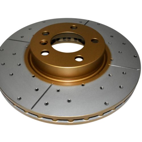 DBA Street Series Cross Drilled and Slotted Front Rotor for BMW X5 2010-15 - Premium Replacement - Image 2