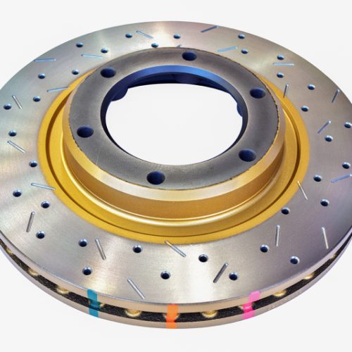 DBA 4000 Series Front Drilled and Slotted Rotor for Lexus LX450 and Toyota Land Cruiser 80 Series 1992-97 - Premium Replacement - Image 2