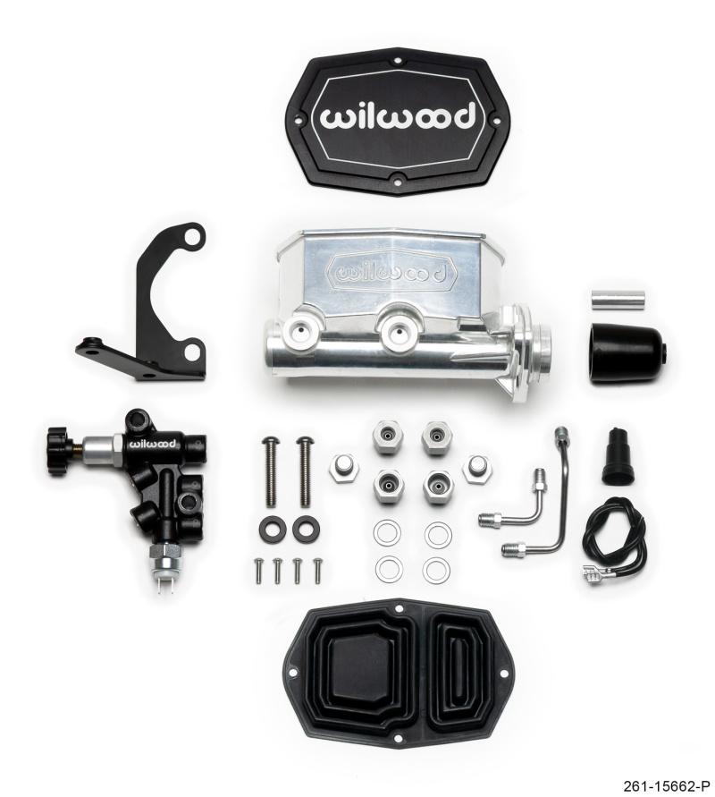 Compact Tandem Master Cylinder with 1.12 Inch Bore and RH Bracket – Heavy-Duty Automotive Brake System