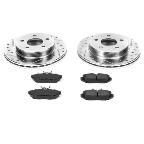 1993-1998 Lincoln Mark VIII Rear Z23 Evolution Sport Brake Rotor and Pad Upgrade Kit - Heavy-Duty Performance and Towing Reliability