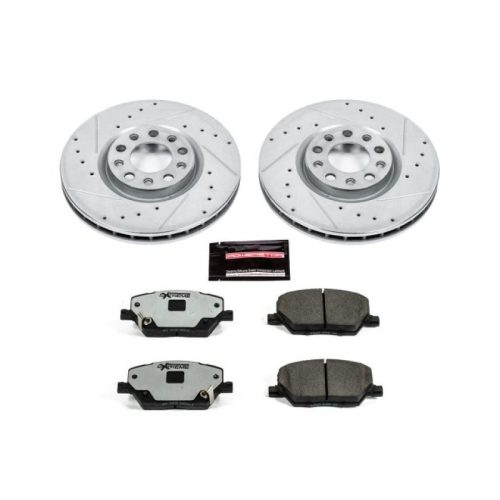 2015-2016 Jeep Renegade & Fiat 500X Heavy Duty Brake Rotor and Ceramic Pad Upgrade Kit - Premium Replacement