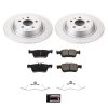 2020-2021 Ford Fusion Rear Z17 Evolution Geomet Coated Brake Rotor and Ceramic Pad Assembly - Premium Replacement
