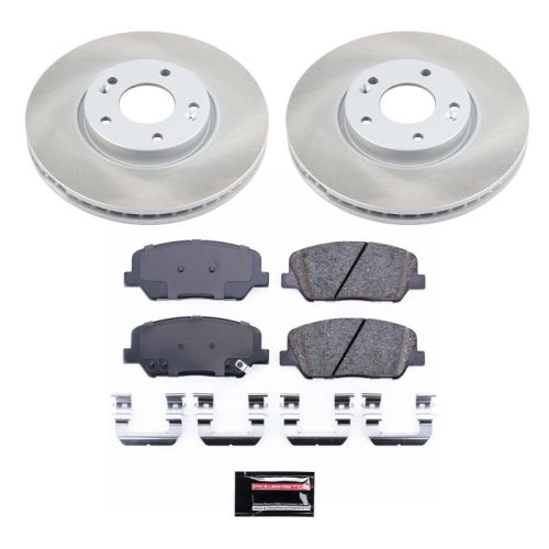 2013-2015 Hyundai Veloster Front Semi-Coated Rotor Brake Assembly - Premium Replacement