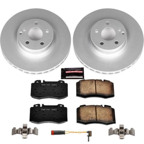 2007-2009 Mercedes-Benz E550 Front Brake Rotor and Ceramic Pad Assembly - Heavy-Duty Performance Upgrade