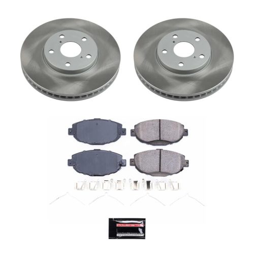 1992-2000 Lexus SC400 Front Semi-Coated Rotor Brake Assembly - Premium Replacement