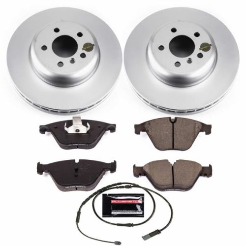 2011 BMW 535i xDrive Front Z23 Evolution Sport Coated Brake Rotor and Pad Assembly - Premium Replacement