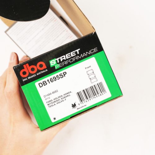 DBA Street Performance Brake Pads for Honda Civic Type-R FL5 2022 and Up - Front Brake Pad Assembly with Low Dust and Effective Friction Response - Image 7