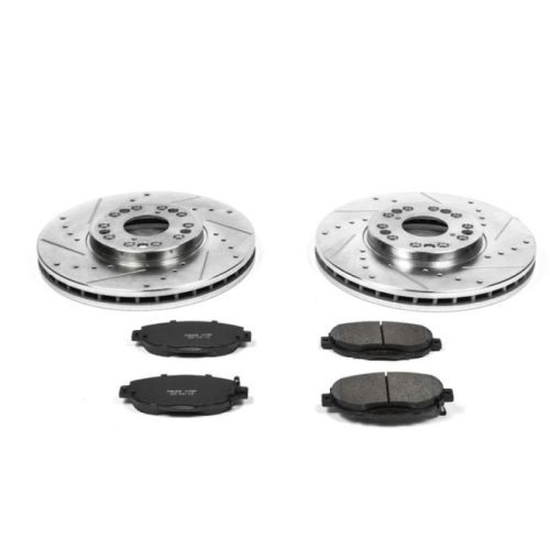 1992-2000 Lexus SC300/SC400 Front Z23 Evolution Sport Brake Upgrade Kit - Heavy-Duty Drilled & Slotted Rotors with Carbon-Fiber Ceramic Pads