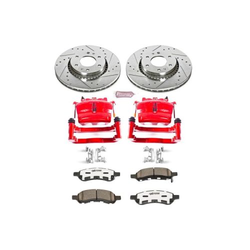 2006-2009 Saab 9-7x, 2006 Chevrolet Trailblazer EXT & GMC Envoy XL Front Z26 Street Warrior Brake Upgrade Kit - Premium Replacement