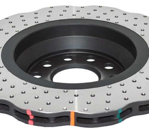 DBA 4000 Series Drilled Wavy Rotor Rear 2010-12 Volkswagen CC - Premium Replacement - Image 6